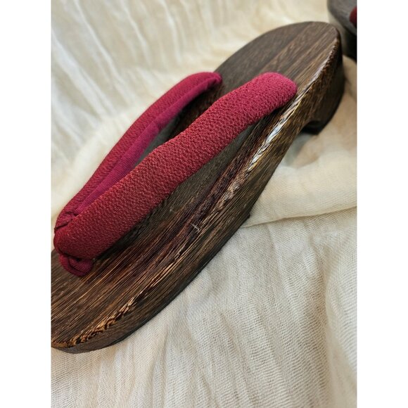 Japanese Geta Wooden clog sandals size 7.5-8 (24 cm) for kimono - Picture 3 of 6